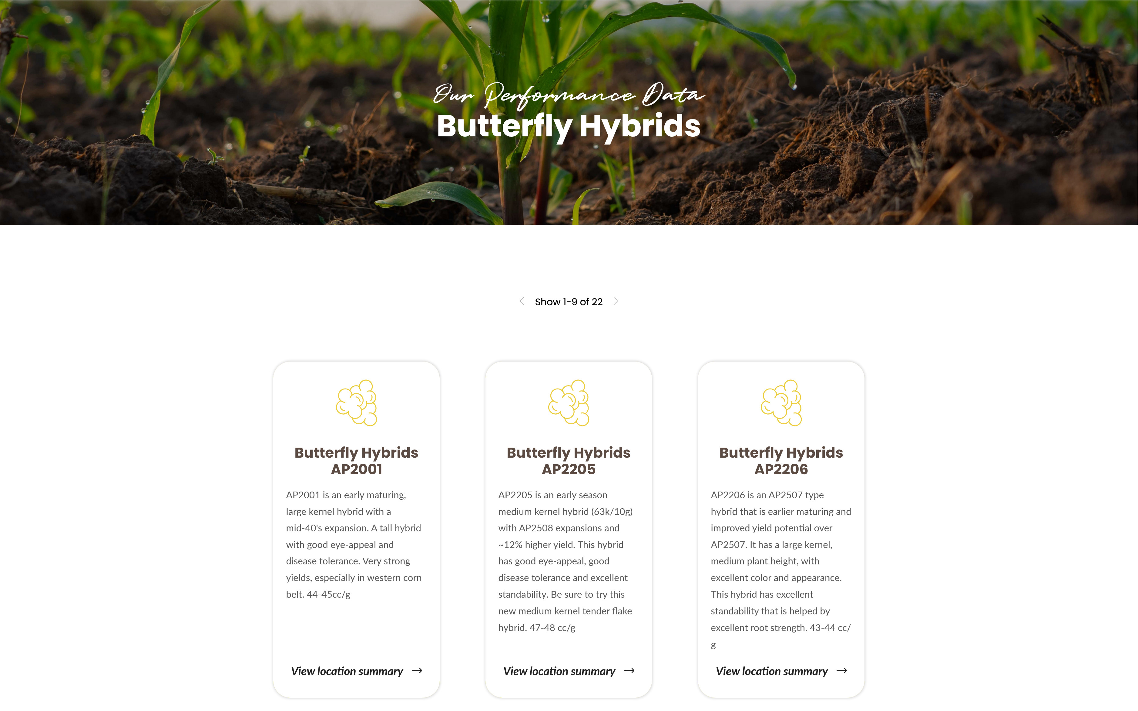 Screenshot of the Ag Alumni Seed homepage